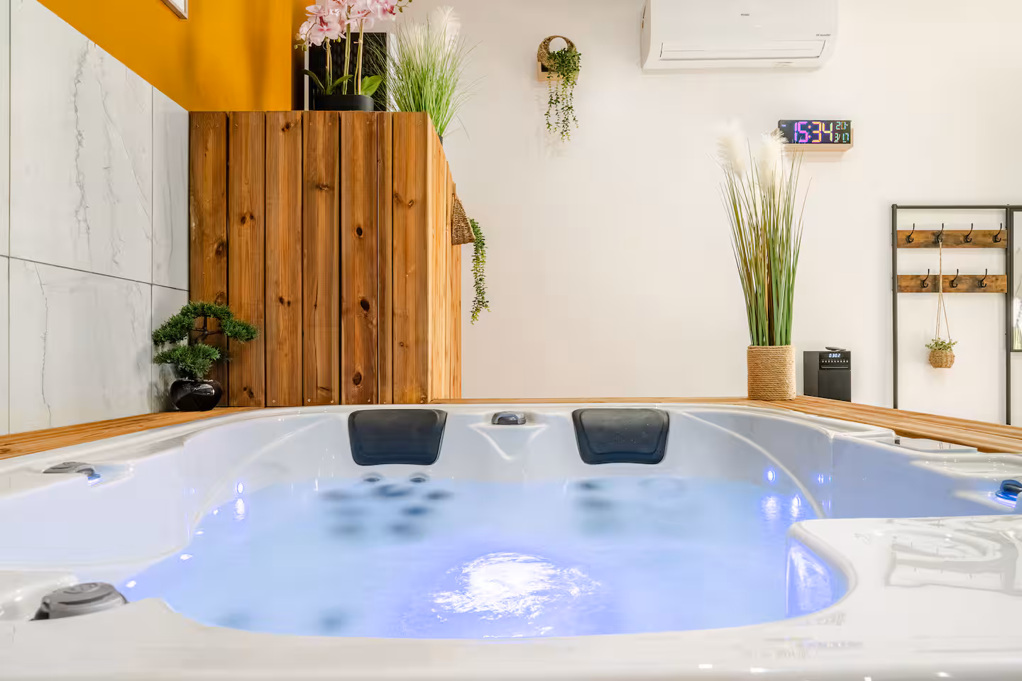 Jacuzzi privatif avec jets massants